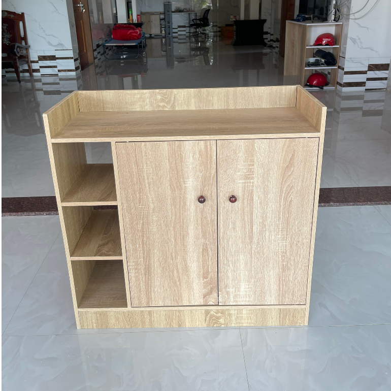 Tủ Gi&agrave;y Gỗ Th&ocirc;ng Minh Hiện Đại Kệ Gi&agrave;y Kệ Gỗ Chất Liệu MDF Cao Cấp