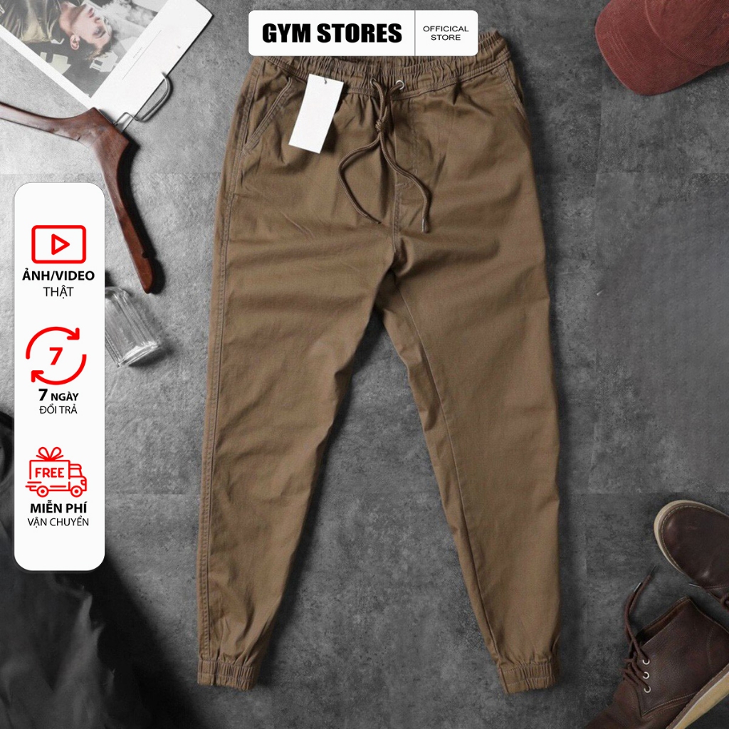 QUẦN JOGGER KAKI THỂ THAO CO GI&Atilde;N CAO CẤP GYM H&Agrave;NG XUẤT KHẨU VẢI XỊN Hot