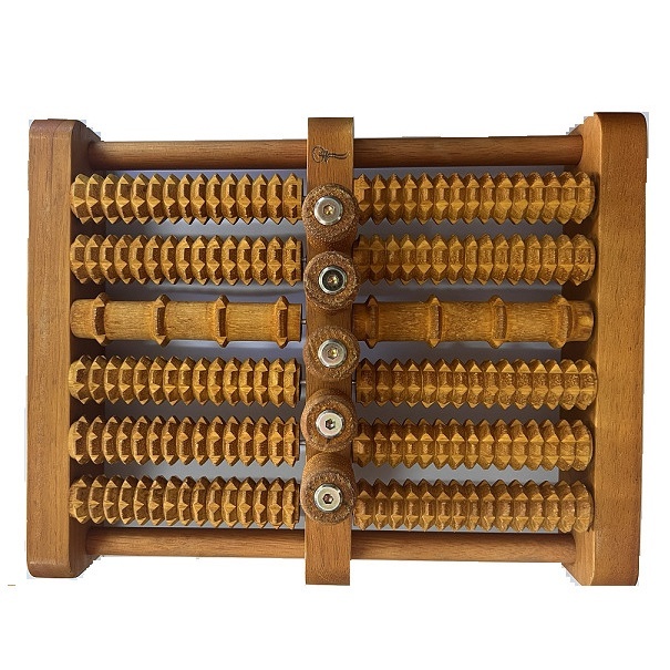 B&agrave;n Lăn Ch&acirc;n Gỗ  CAO CẤP Massage 6 H&agrave;ng Th&ocirc;ng Huyết Matxa Ch&acirc;n, Thư Gi&atilde;n Tinh Th&acirc;n Hot