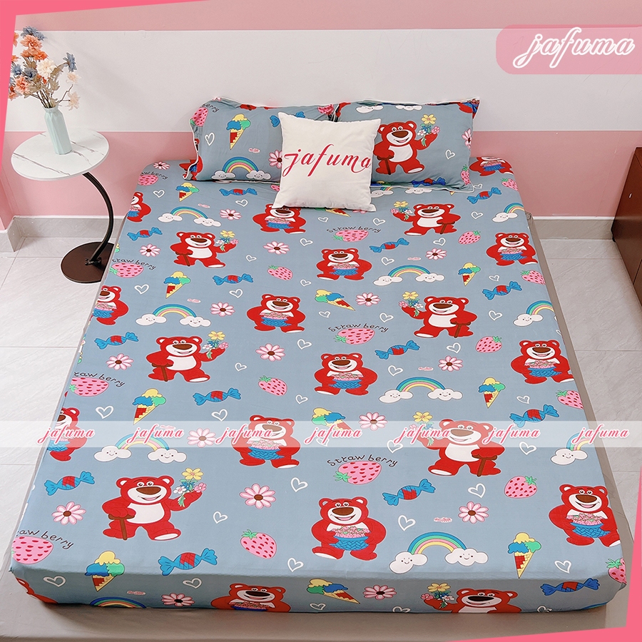 Bộ Ga Gối 3 M&oacute;n Thun Lạnh, Drap Giường Bo Chun Thun Lạnh &Yacute; & Thun Lạnh H&agrave;n Quốc JAFUMA