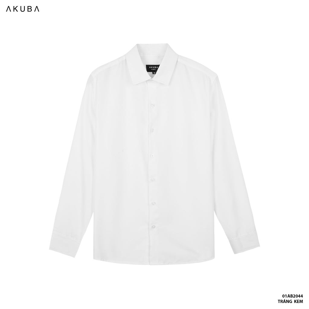 &Aacute;o sơ mi trắng nam tay d&agrave;i đi học, đi l&agrave;m, vải lụa kh&ocirc;ng nhăn, thấm h&uacute;t mồ h&ocirc;i tốt 