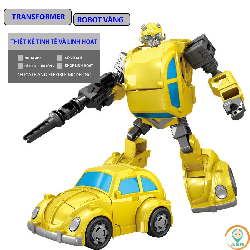 Đồ chơi trẻ em lắp ráp ô tô robot biến hình transformer cho bé phát triển trí tuệ JUMICO RB