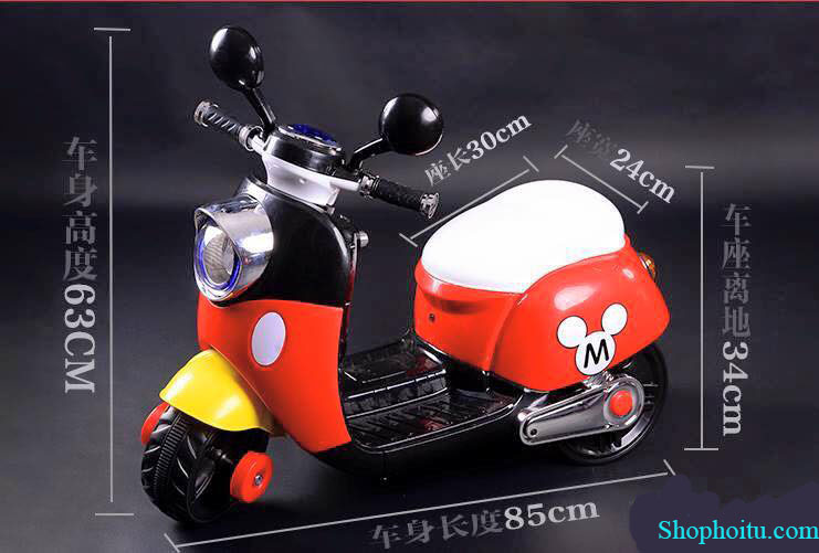 Xe máy điện vespa trẻ em Mickey