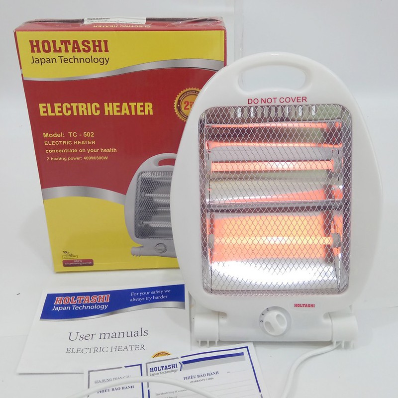 Quạt Sưởi 2 Bóng Holtashi TC502 800 W