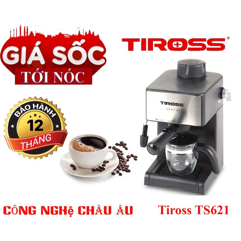 Máy pha cà phê Espresso Tiross TS621 Cao Cấp