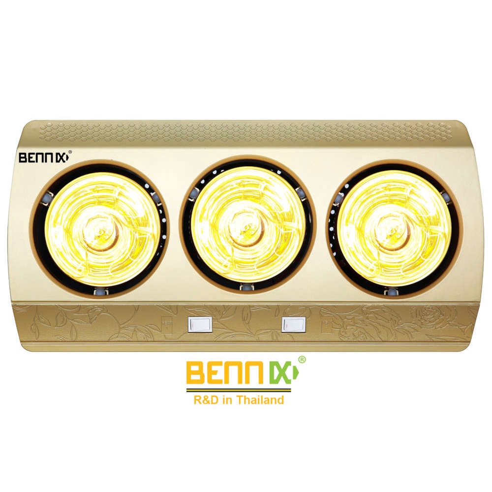 Đèn sưởi nhà tắm Bennix 3 bóng BN-3G