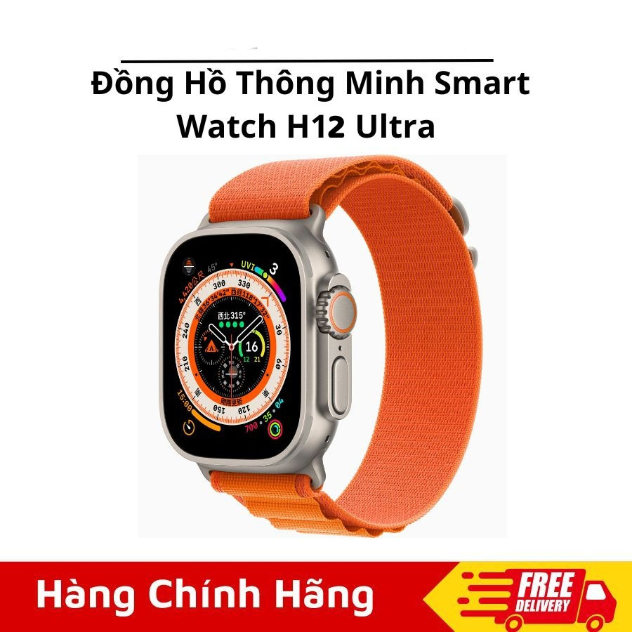 Đồng Hồ Thông Minh Smart Watch H12 Ultra Pro Max Cao Cấp