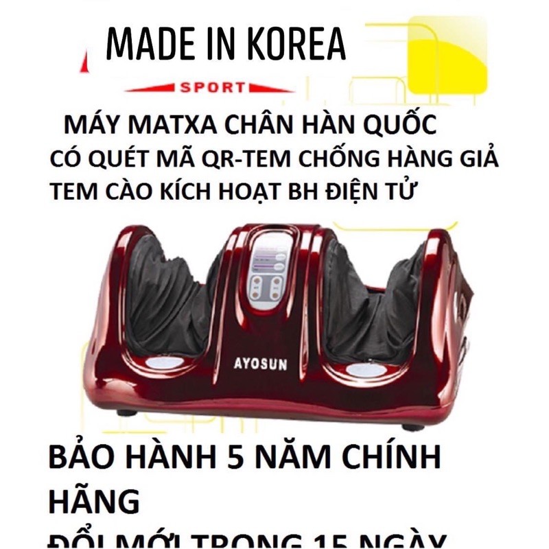 Máy massage chân Ayosun Hàn quốc Cao Cấp