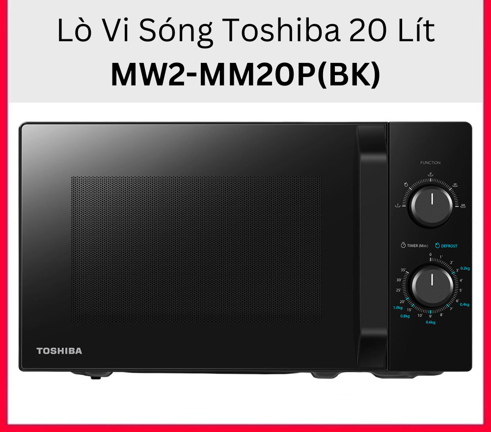 Lò Vi Sóng Toshiba, Dung Tích 20 lít, Công Suất 700W, Hàng Chính Hãng Hot