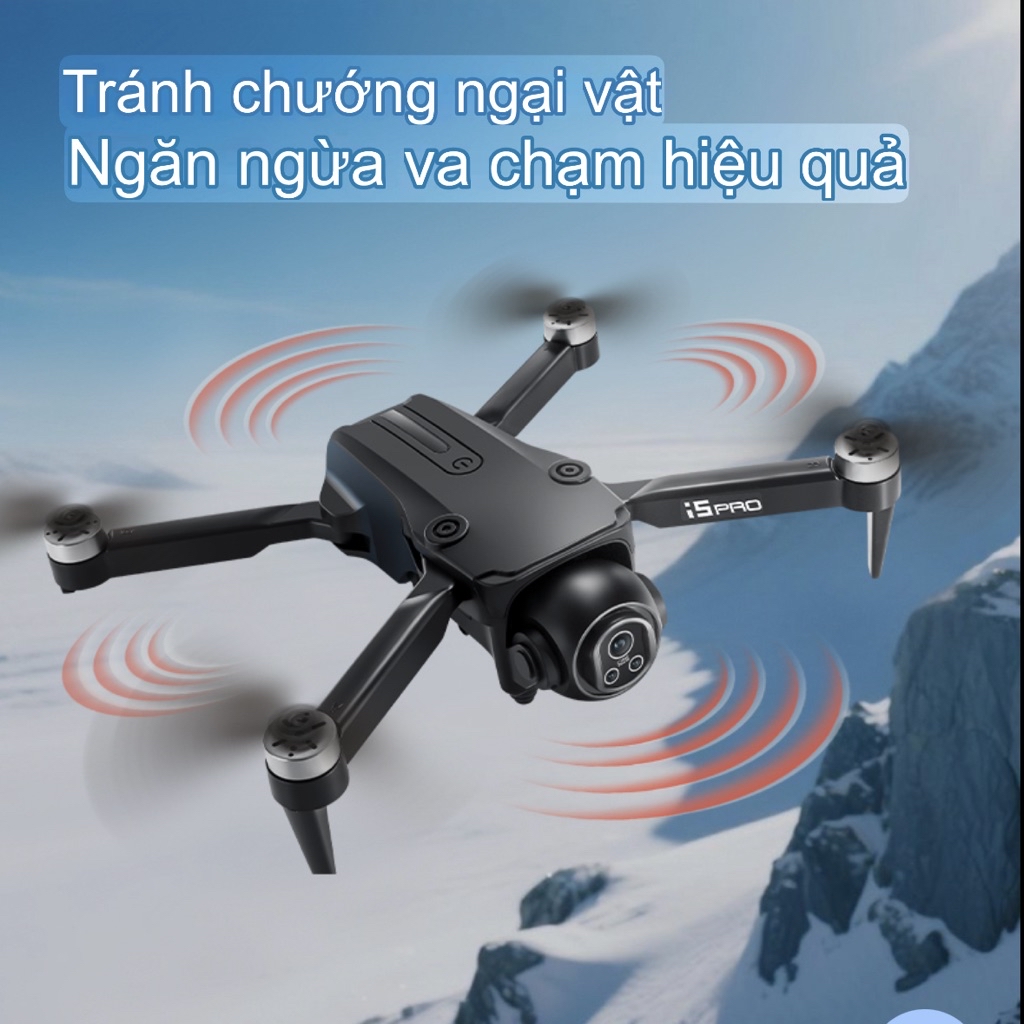 Flycam i5 Pro động cơ không chổi than , camera to , có 2 camera Hot