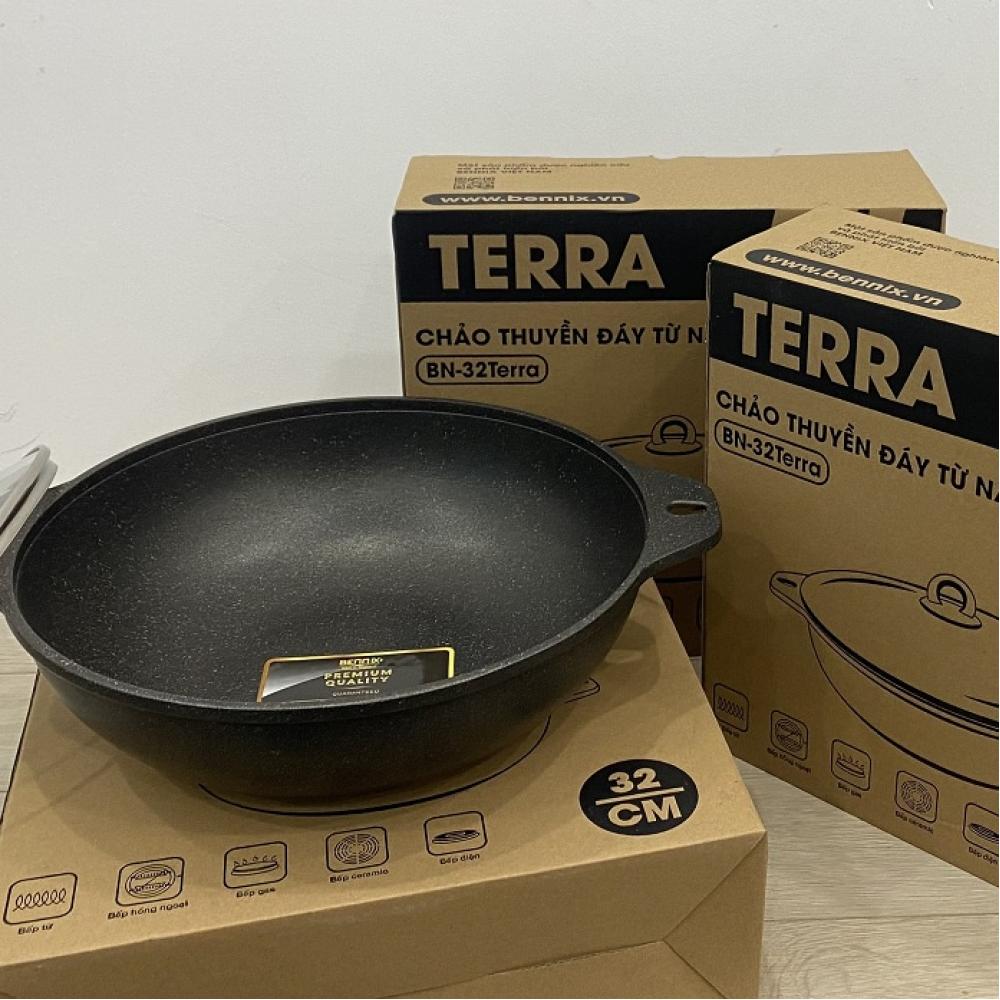 Chảo lẩu bếp từ Bennix BN- 32Terra Đường kính 32cm Cao Cấp